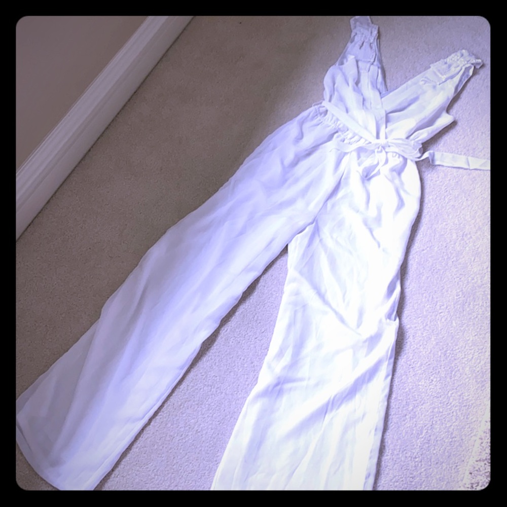 White jumpsuit! Brand new! Bridal shower?